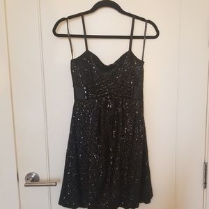 Black sequin mini dress - perfect for NYE, ERAS Tour